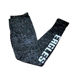 North & Acrux Soft Eagles Black and White Pebble Womens Leggings Size Small